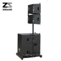 ZSOUND full range professional dj pa system powered 10 inch coaxial mini line array speaker